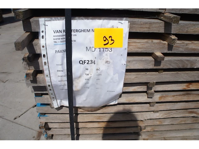 1,03 m³ eiken planken 30mm rustiek - afbeelding 2 van  4