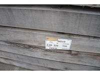 1,03 m³ industrieel eiken balken 130x220 - afbeelding 2 van  5