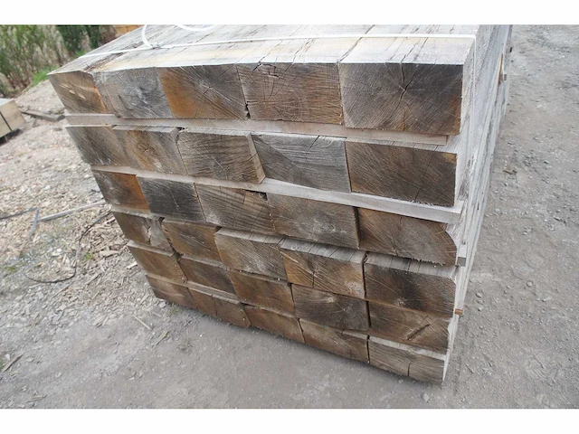 1,03 m³ industrieel eiken balken 130x220 - afbeelding 3 van  5