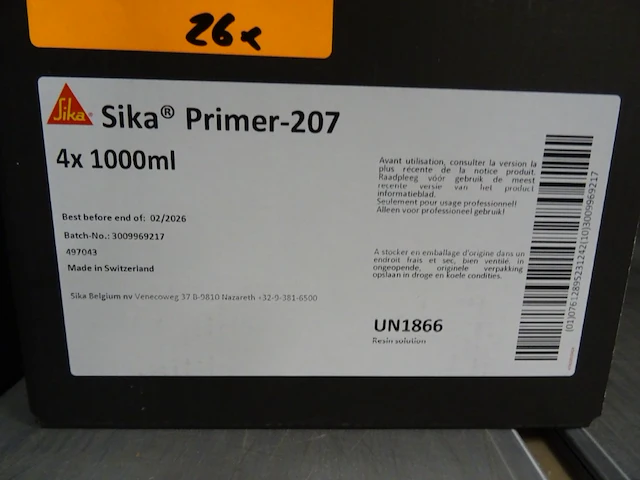 104x 1000ml sika primer-207 - afbeelding 2 van  6