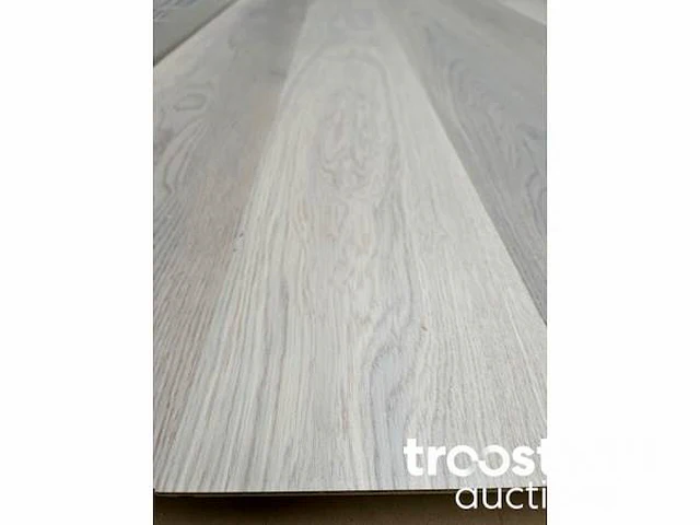108.03m2 oak white multilayer parquet, 2200x180x14mm - afbeelding 3 van  4