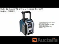 10,8v - 18v makita dmr115 bouwplaats radio - afbeelding 1 van  7