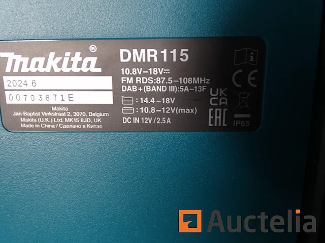 10,8v - 18v makita dmr115 bouwplaats radio - afbeelding 5 van  7