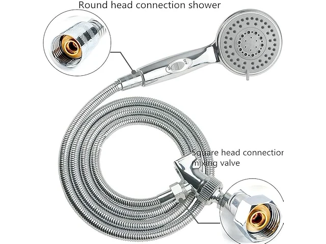10m doucheslang rvs - afbeelding 3 van  4