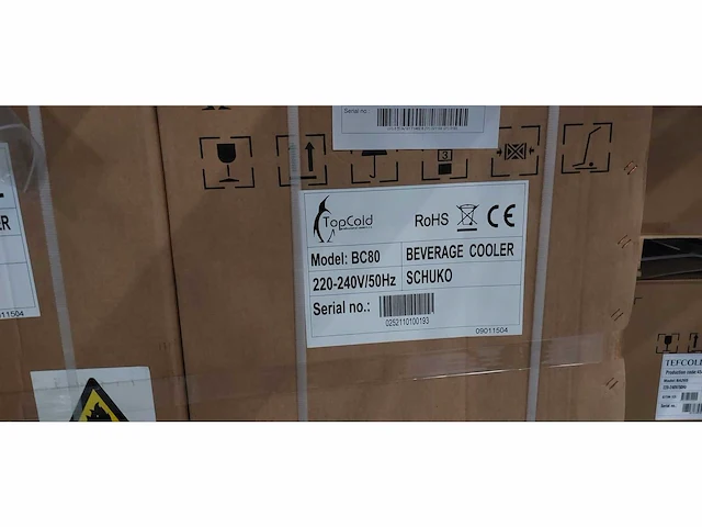 10stuks - topcold - bc80 - glasdeurkoeling tafelmodel - refrigerators (10x) - afbeelding 2 van  2