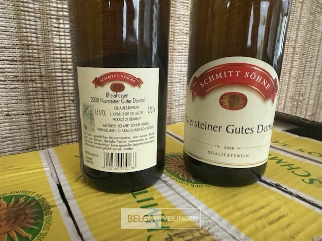 10x 1 doos schmitt sohne niersteiner gutes domtal 2008 - afbeelding 3 van  4
