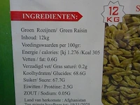 10x 12kg groene rozijnen ansari - afbeelding 3 van  3