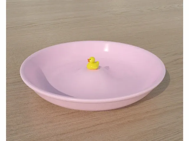 10x baby duck plate roze - afbeelding 1 van  5