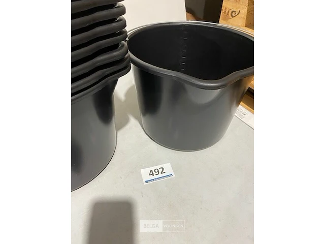 10x bouwemmer met uitschenkmond 12 l - afbeelding 1 van  3