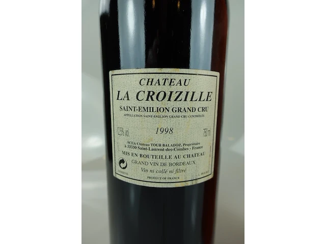 10x chateau la croizille 1998 - afbeelding 3 van  3