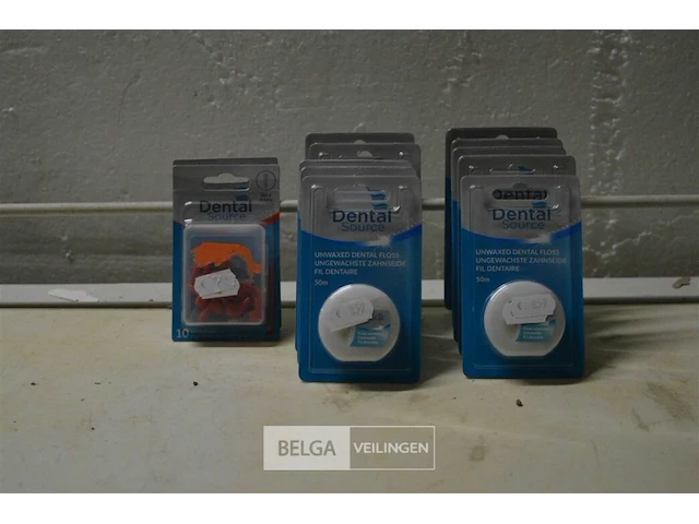 ±10x dental source floss, 2x dental borsteltjes - afbeelding 1 van  2