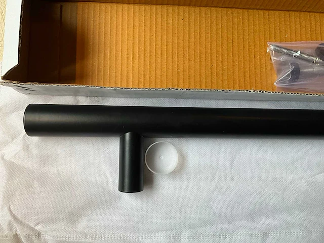10x deurgreep rvs zwart gecoat 700mm - afbeelding 3 van  8
