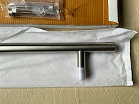 10x deurgreep t-model 500mm in roestvrijstaal met schuine voeten - afbeelding 6 van  11