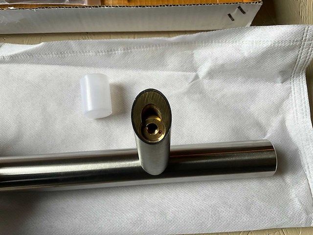 10x deurgreep t-model 500mm in roestvrijstaal met schuine voeten - afbeelding 10 van  11