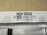 10x deurgrepen t-model 500mm in roestvrijstaal - afbeelding 10 van  11