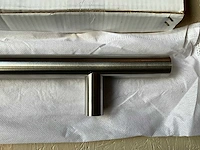 10x deurgrepen t-model 500mm in roestvrijstaal - afbeelding 7 van  11