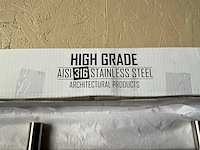 10x deurgrepen t-model 500mm in roestvrijstaal - afbeelding 10 van  11