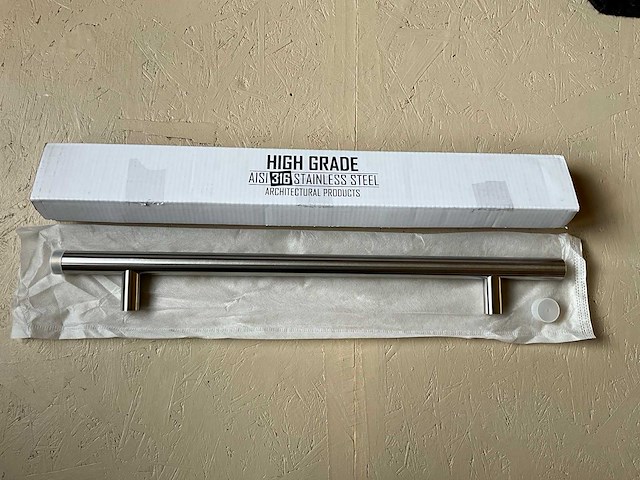 10x deurgrepen t-model 700mm in roestvrijstaal - afbeelding 1 van  8