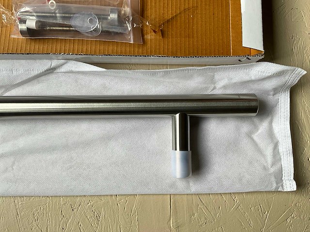 10x deurgrepent-model 500mm in roestvrijstaal met schuine voeten - afbeelding 6 van  11