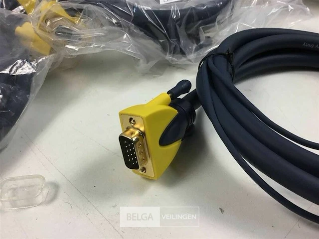(10x) dmt fv36 vga video kabels 1,5m - afbeelding 2 van  3
