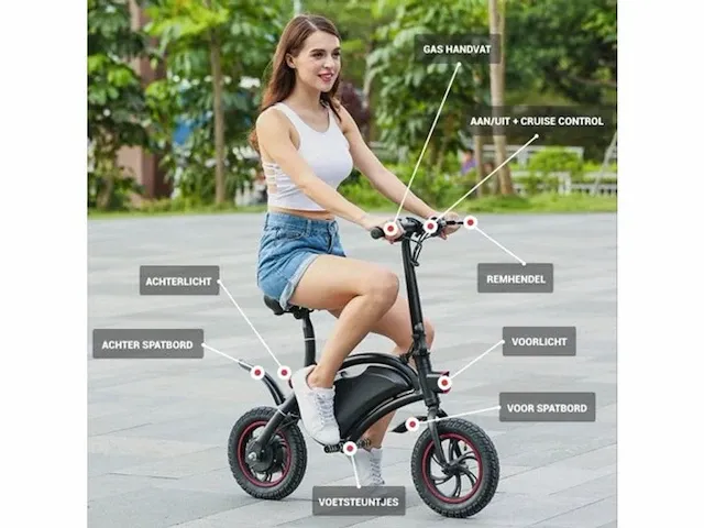 10x electrische scooter dye d1 wit - afbeelding 6 van  8