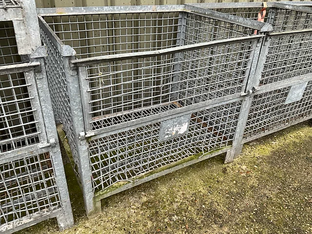 10x gegalvaniseerde palletkooi - afbeelding 2 van  6