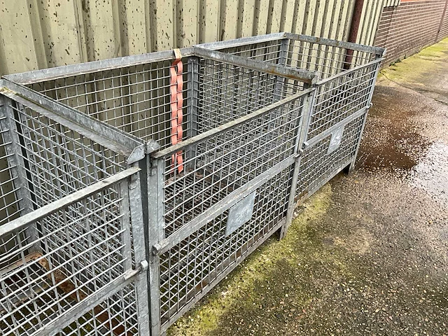 10x gegalvaniseerde palletkooi - afbeelding 3 van  6