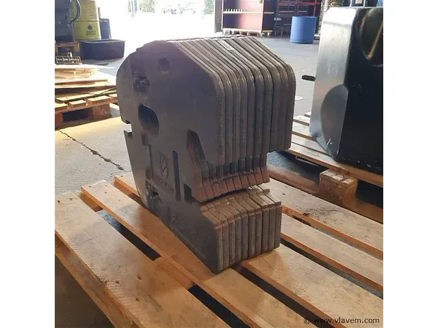 10x gewichtplaten 45kg new hollland - afbeelding 2 van  5