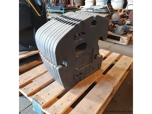 10x gewichtplaten 45kg new hollland - afbeelding 3 van  5