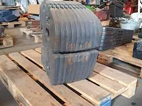 10x gewichtplaten 45kg new hollland - afbeelding 4 van  5