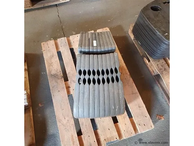 10x gewichtplaten 45kg new hollland - afbeelding 5 van  5