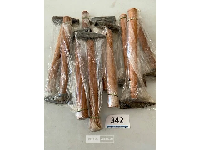 10x hamer met houten steel - afbeelding 1 van  3