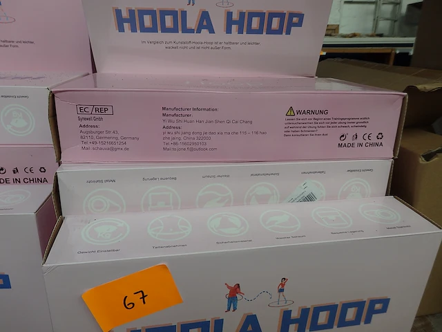 10x hoola hoep - afbeelding 1 van  2