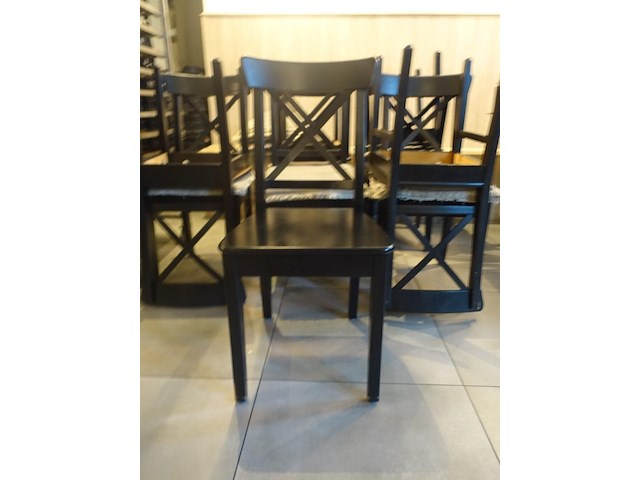 10x houten stoel - afbeelding 1 van  9