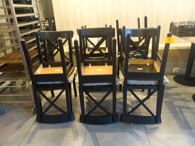 10x houten stoel - afbeelding 6 van  9