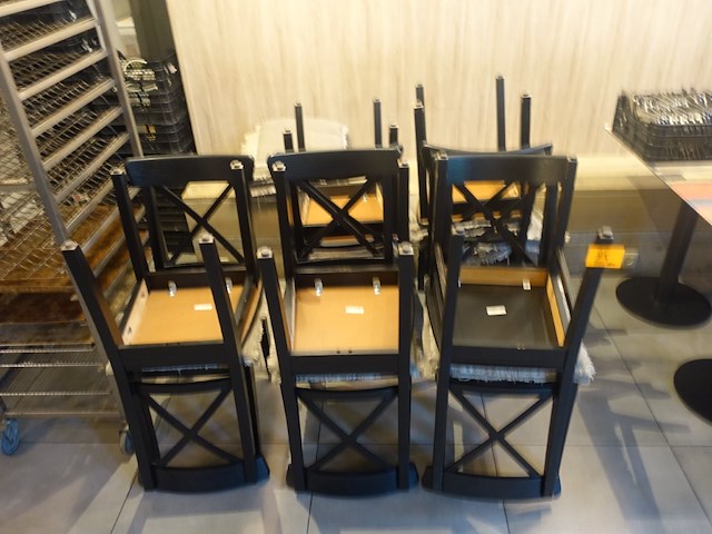 10x houten stoel - afbeelding 7 van  9