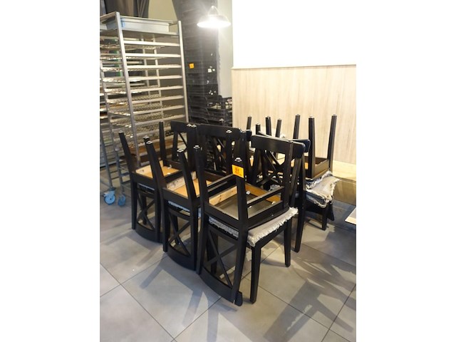 10x houten stoel - afbeelding 9 van  9