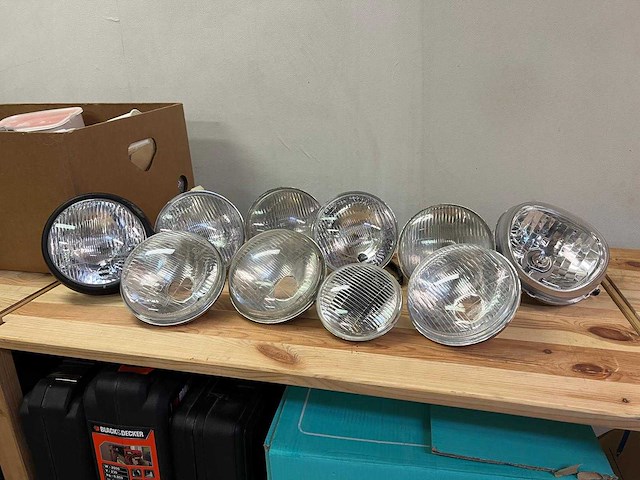 (10x) jute - koplampunits - set motorfiets koplampen - afbeelding 1 van  8