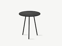 10x keramische salontafelblad round marquina nero matte - 400mm - afbeelding 1 van  4