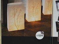 10x large paper welcome bags met kaarsen - afbeelding 2 van  4