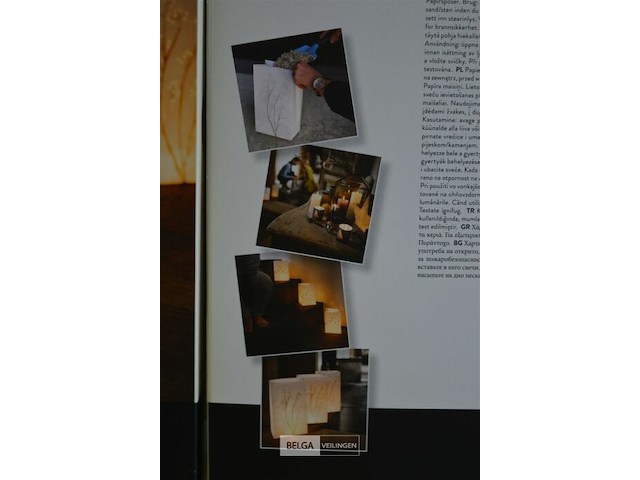 10x large paper welcome bags met kaarsen - afbeelding 4 van  4