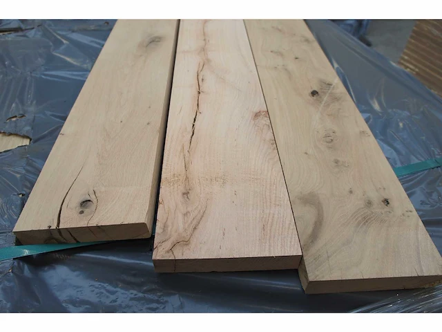 10x massief eiken legborden 32mm - afbeelding 4 van  5