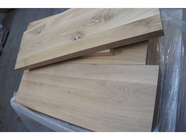 10x massief eiken legborden 80cm - afbeelding 2 van  4