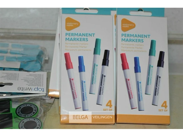 10x permanent markers, 4 kl. clips - afbeelding 2 van  3