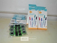 10x permnent markers, 4 kl. clips - afbeelding 1 van  3