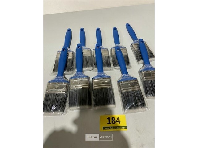 10x platte verfborstel 60mm - afbeelding 2 van  3