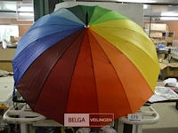 10x regenboog stokparaplu's - afbeelding 4 van  4