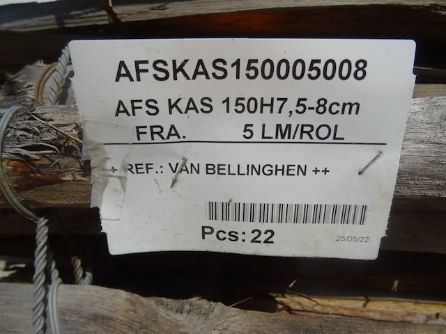 10x rol kastanjehout omheining - afbeelding 4 van  4