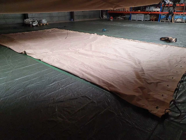 10x10m chino stretch tentzeil - afbeelding 2 van  2