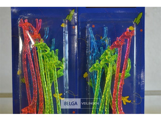 10x10st coctail sticks giraffe - afbeelding 3 van  3
